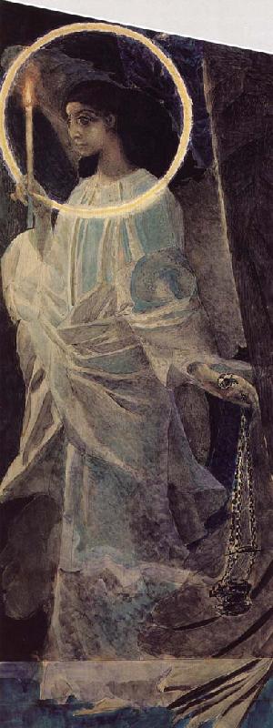 Mikhail Vrubel Angel with a censer and a candle China oil painting art